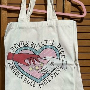 Taylor Swift New Canvas Bag Devils Roll The Dice Angels Roll Their Eyes